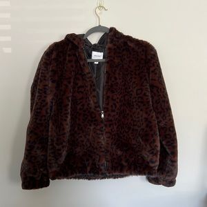 Faux fur coat